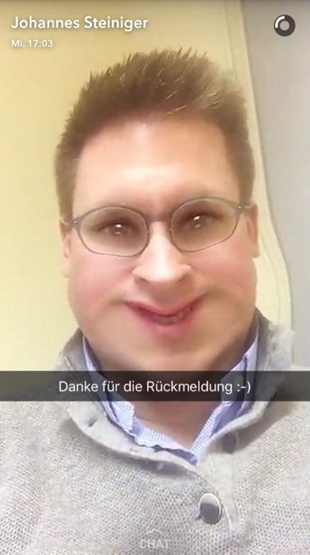 Wahlkampf mit Snapchat CDU